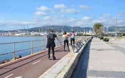 Carril bici por Playa de Palma