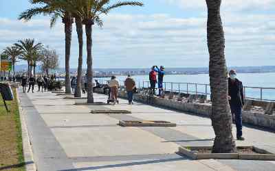 Paseo marítimo de Palma en bicicleta