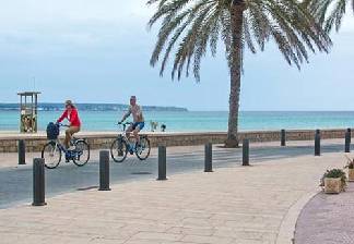 alquiler de bicicletas en palma de mallorca-carril bici