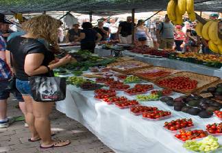 alquiler de bicicletas mallorca-excursion guiada al lmercado de son servera alimentacion