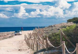 alquiler de bicicletas mallorca-ruta en bicicleta al castillo punta de n'amer camino (1)