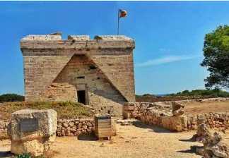 alquiler de bicicletas mallorca-ruta en bicicleta al castillo punta de n'amer torre